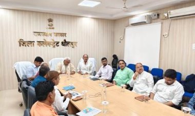 धौलपुर में मुख्यमंत्री विकसित ग्राम व वार्ड अभियान का शुभारंभ