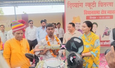 उप मुख्यमंत्री दिया कुमारी का ब्यावर दौरा, दिव्यांगजनों को मिली स्कूटी की सौगात