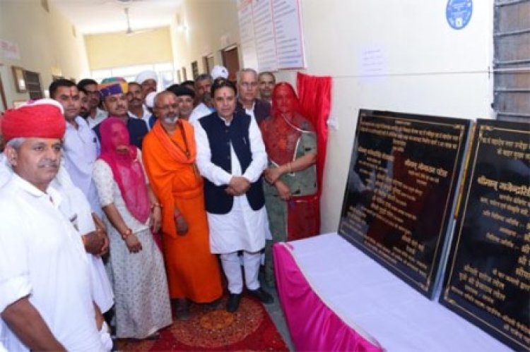 संसदीय कार्य मंत्री ने जोधपुर के महादेव नगर उन्देड़ा में 156.61 लाख रूपये के विकास कार्यों किया लोकार्पण