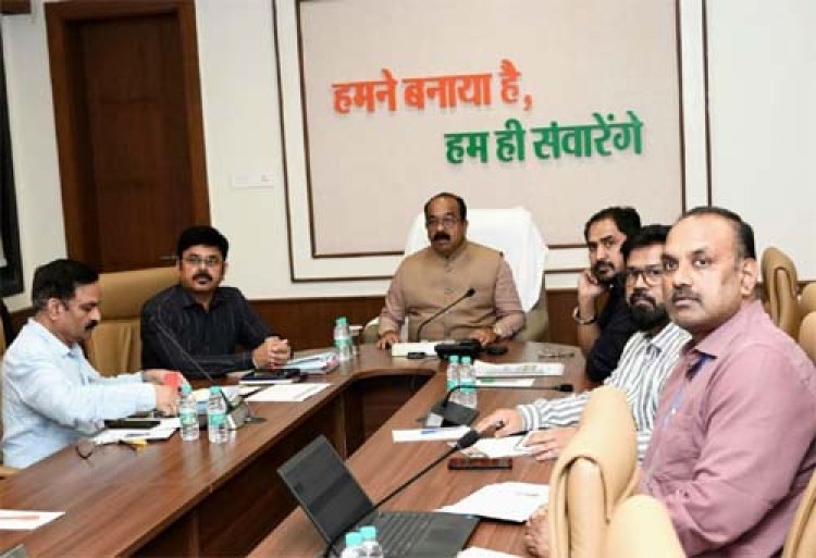 केन्द्रीय जल शक्ति मंत्रालय की वीसी में शामिल हुए उप मुख्यमंत्री अरूण साव