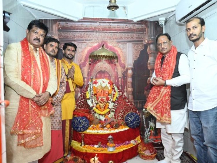 CM साय ने चंदखुरी में माता कौशल्या एवं भगवान श्रीराम के किए दर्शन