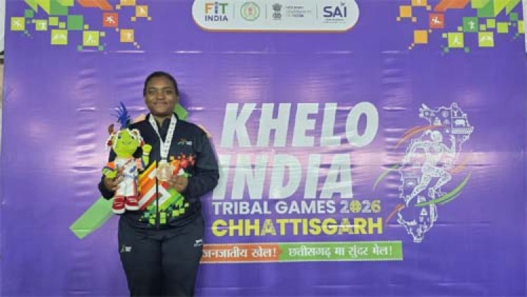 खेलो इंडिया ट्राइबल गेम्स 2026 : कर्नाटक की मनीषा जोंस सिद्दी ने जीता गोल्ड