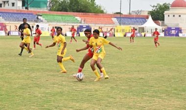 महिला फुटबॉल में छत्तीसगढ़ का शानदार प्रदर्शन, झारखंड को हराकर जीता स्वर्ण पदक