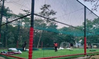 फॉरेस्ट ग्राउंड में बना बॉक्स क्रिकेट ग्राउंड युवाओं को खेल के प्रति प्रोत्साहित और अनुशासित कर रहा