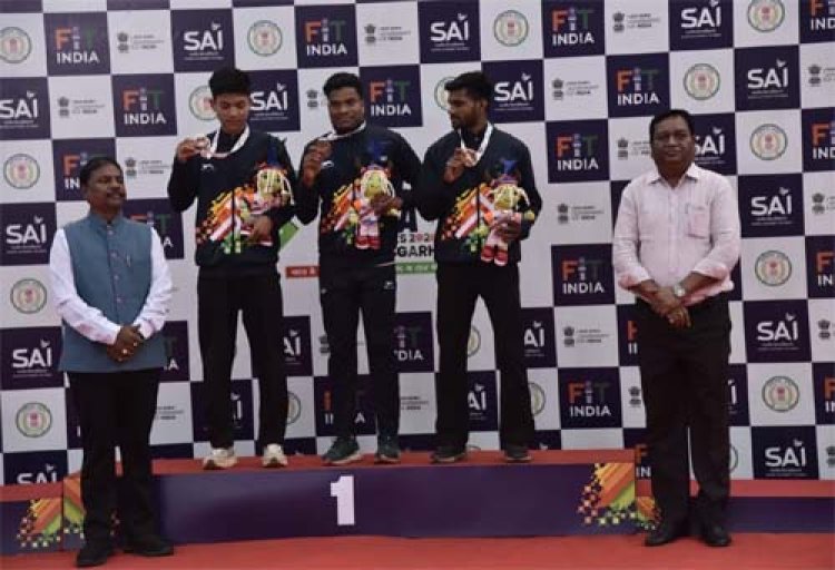 जगदलपुर में जनजातीय खेल प्रतिभाओं ने दिखाया दमखम