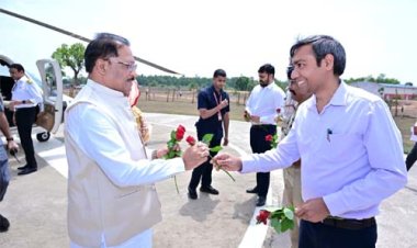 मुख्यमंत्री विष्णुदेव साय पहुंचे बगिया, केंद्रीय मंत्री तोखन साहू और कृषि मंत्री रामविचार नेताम भी साथ पहुंचे