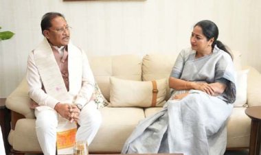 नई दिल्ली में मुख्यमंत्री विष्णु देव साय ने दिल्ली की मुख्यमंत्री रेखा गुप्ता से की सौजन्य भेंट