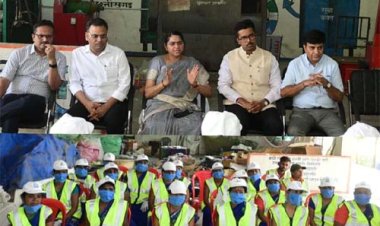 नगरीय प्रशासन विभाग की सचिव  शंगीता आर. ने विकास कार्यों का किया निरीक्षण