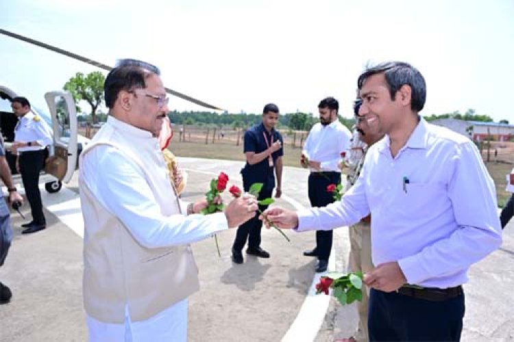 मुख्यमंत्री विष्णुदेव साय पहुंचे बगिया, केंद्रीय मंत्री तोखन साहू और कृषि मंत्री रामविचार नेताम भी साथ पहुंचे