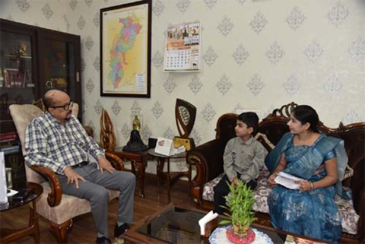 ‘गूगल बॉय’ रुद्र को, लोक भवन में मिला सम्मान