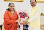 मुख्यमंत्री विष्णु देव साय से राष्ट्रीय पिछड़ा वर्ग आयोग की अध्यक्ष साध्वी निरंजन ज्योति ने की सौजन्य भेंट