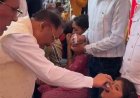 चंद्रनाहू कुर्मी-क्षत्रिय समाज के केंद्रीय अधिवेशन में मुख्यमंत्री ने बच्चों को कराया स्वर्णप्राशन