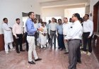 लोक निर्माण विभाग के सचिव ने निर्माणाधीन कंपोजिट बिल्डिंग के कार्यों का किया निरीक्षण