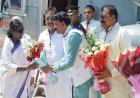 राष्ट्रपति द्रौपदी मुर्मु का पवित्र नगरी ओंकारेश्वर आगमन पर आत्मीय स्वागत