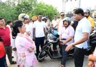 स्कूटी से शहर का निरीक्षण करने निकले उप मुख्यमंत्री अरुण साव