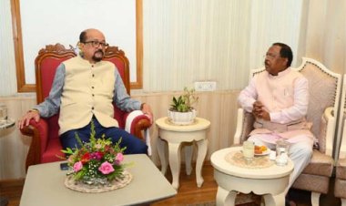 राज्यपाल डेका से कृषि मंत्री नेताम ने की भेंट