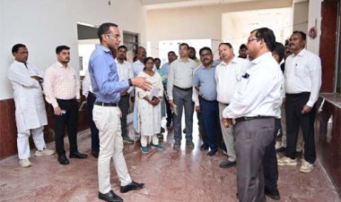 लोक निर्माण विभाग के सचिव ने निर्माणाधीन कंपोजिट बिल्डिंग के कार्यों का किया निरीक्षण