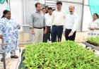 कृषि उत्पादन आयुक्त परदेशी ने किया कृषि विश्वविद्यालय का दौरा