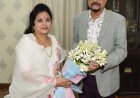 राज्यपाल डेका से महिला आयोग की अध्यक्ष ने भेंट की