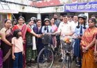 शाला प्रवेशोत्सव में उद्योग मंत्री लखनलाल देवांगन ने किया विद्यार्थियों का आत्मीय स्वागत