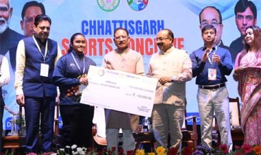 मुख्यमंत्री विष्णु देव साय छत्तीसगढ़ में पहली बार आयोजित स्पोर्ट्स कॉन्क्लेव में हुए शामिल