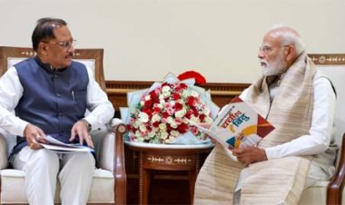 बस्तर के कायाकल्प की योजना लेकर प्रधानमंत्री से मिले सीएम साय
