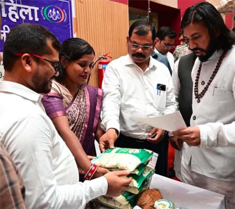 जीपीएम का ‘विष्णुभोग’ चावल बना महिलाओं की समृद्धि का नया ब्रांड, आधे घंटे में 45 हजार रुपये से अधिक की रिकॉर्ड बिक्री