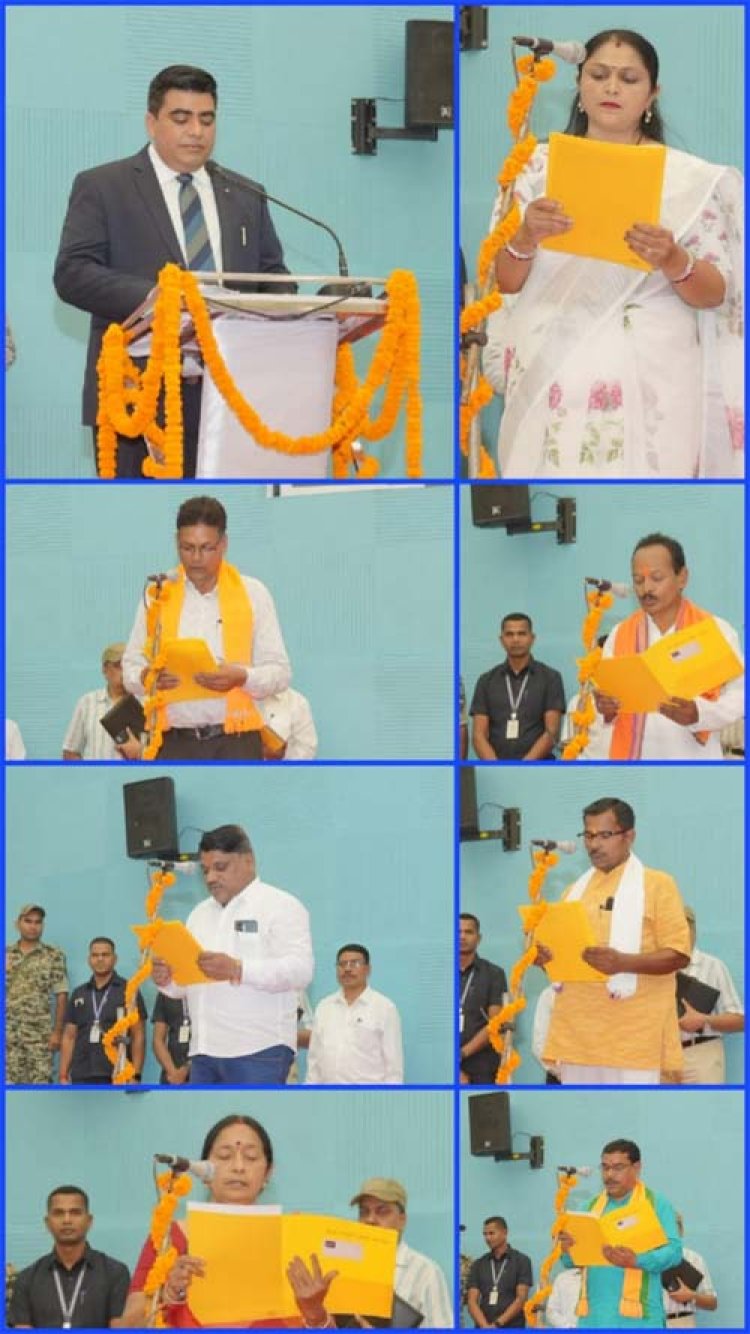 नगर निगम कोरबा में नए एल्डरमैन ने ली शपथ, कलेक्टर कुणाल दुदावत ने दिलाई शपथ