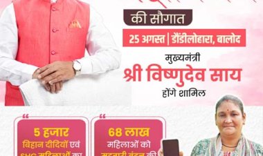 मुख्यमंत्री साय 25 अगस्त को महतारी वंदन योजना के 31वीं किस्त की राशि करेंगे जारी