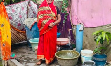घर में नल से पानी की सुविधा, महिलाएं बोलीं धन्यवाद "विष्णु भैया"