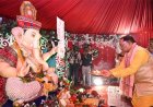 मुख्यमंत्री निवास में विराजे भगवान गणेश