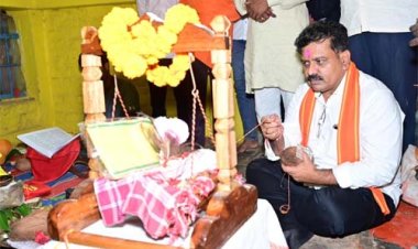 रामधुनी कार्यक्रम में शामिल हुए उप मुख्यमंत्री एवं कवर्धा विधायक विजय शर्मा
