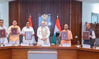 केंद्रीय गृह एवं सहकारिता मंत्री अमित शाह की अध्यक्षता में किशाऊ बहुउद्देश्यीय बांध परियोजना पर एमओयू