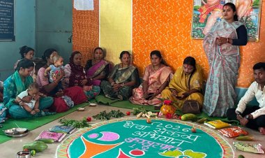सेवा संकल्प अभियान : कुम्हारपारा आंगनबाड़ी केंद्र में सजा ‘आंगन मिलन’