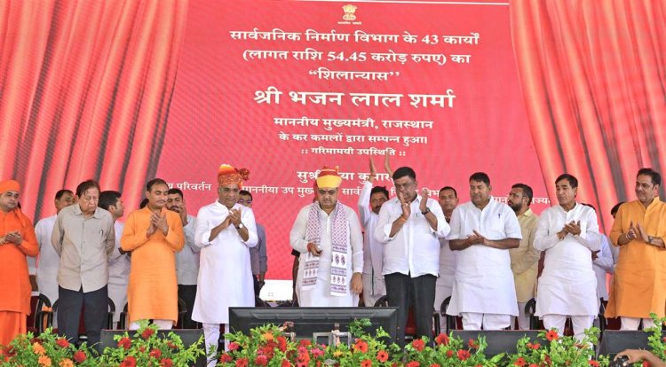 CM भजनलाल का खैरथल-तिजारा दौरा: 117 करोड़ रुपये के 95 विकास कार्यों का किया लोकार्पण एवं शिलान्यास