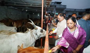 मुख्यमंत्री विष्णु देव साय ने शिवरीनारायण में भगवान नर-नारायण के किए दर्शन, प्रदेशवासियों की सुख-समृद्धि और खुशहाली की कामना