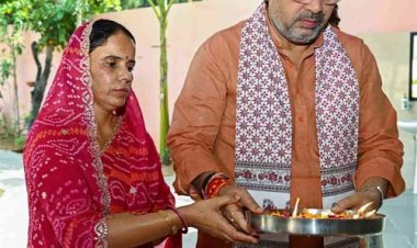 मुख्यमंत्री भजनलाल शर्मा ने मां राज राजेश्वरी मंदिर में की पूजा-अर्चना